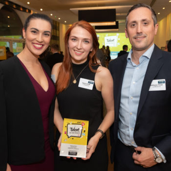 New talent awards - holding award